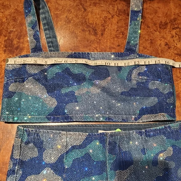 Forever 21 Blue Camouflage Skirt Set - Picture 7 of 11